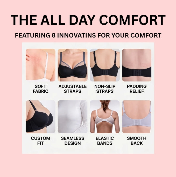 Ultra soft seamless jelly lift wireless bra