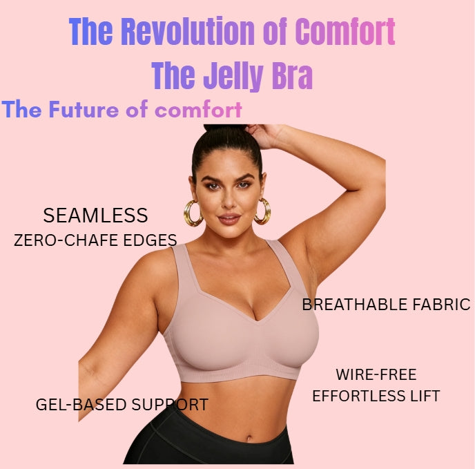 Ultra soft seamless jelly lift wireless bra