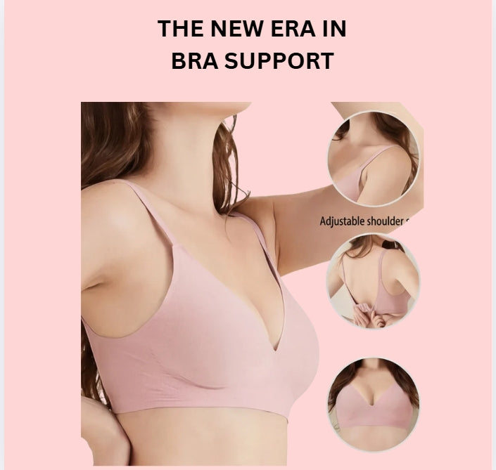 Ultra soft seamless jelly lift wireless bra